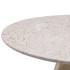 Журнальный столик отделка столешница мрамор Croatia beige, основание из фигурного композитного материала в цвете W2502 от FRATELLI BARRI, FB.ET.LO.79, 3-я фотография мини